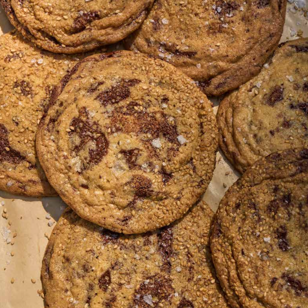 Sesame Chocolate Chip Cookies